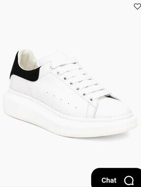 Women's Oversized Colorblocked Sneakers White Black Size 10 Minimialistic
